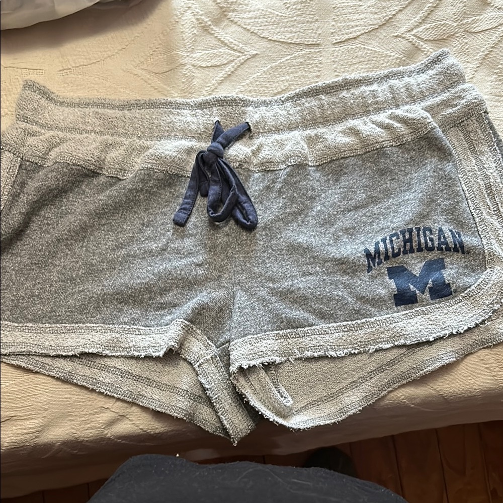 Michigan Gray Athletic Shorts
